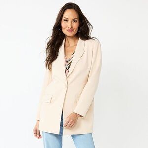 Nine West Longline Ivory Blazer